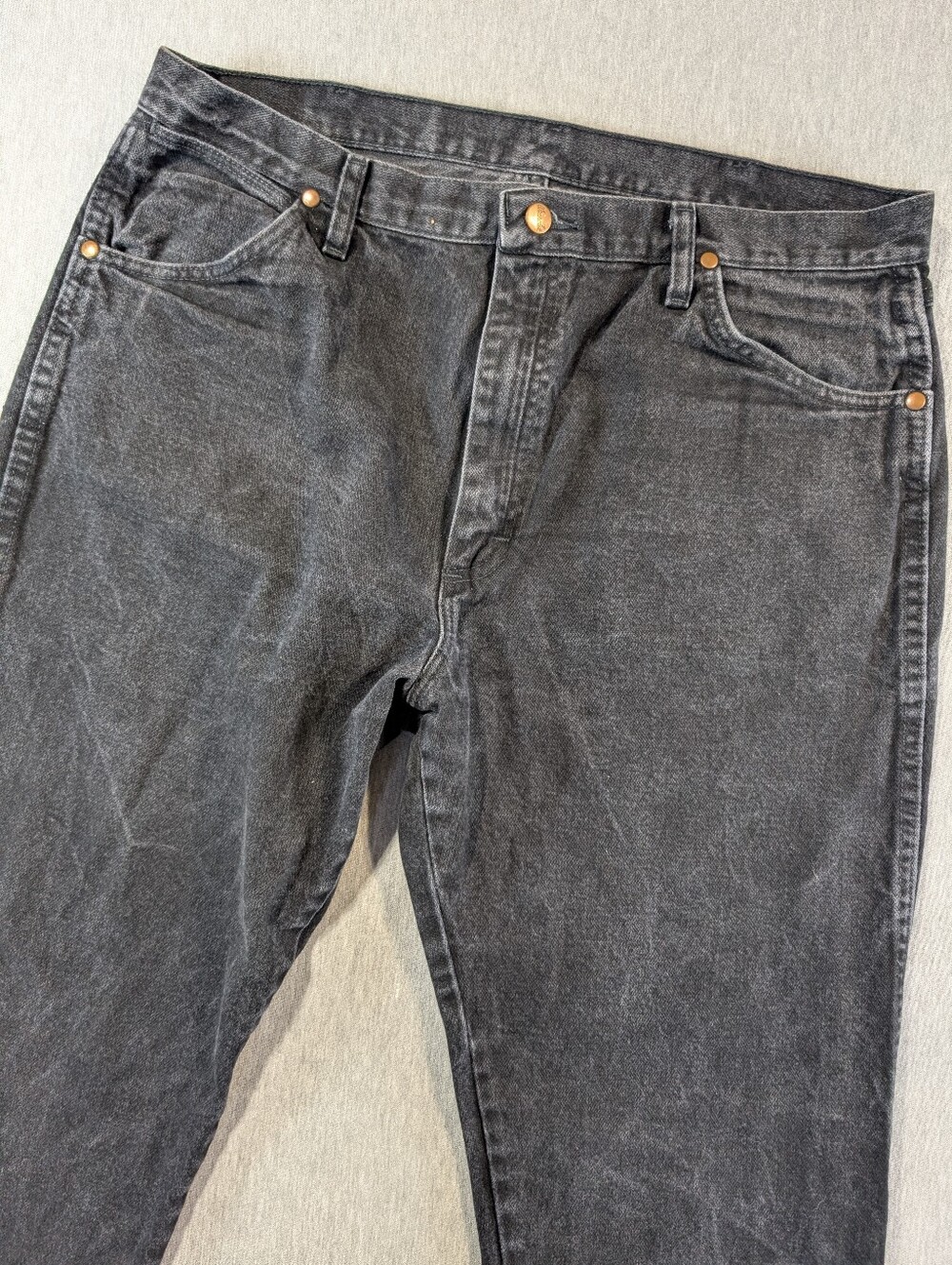 Wrangler Cowboy Cut Original Fit Jeans Men's 38 X 32 Black 100% Cotton
